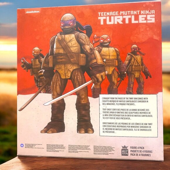 Tmnt Bst Axn Idw Inspired Zombie Turtle 5in Action Figure 4-pack - Picture 7 of 8